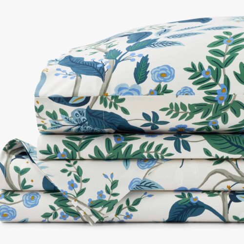 Sateen Sheet Set - Peacock Ivory