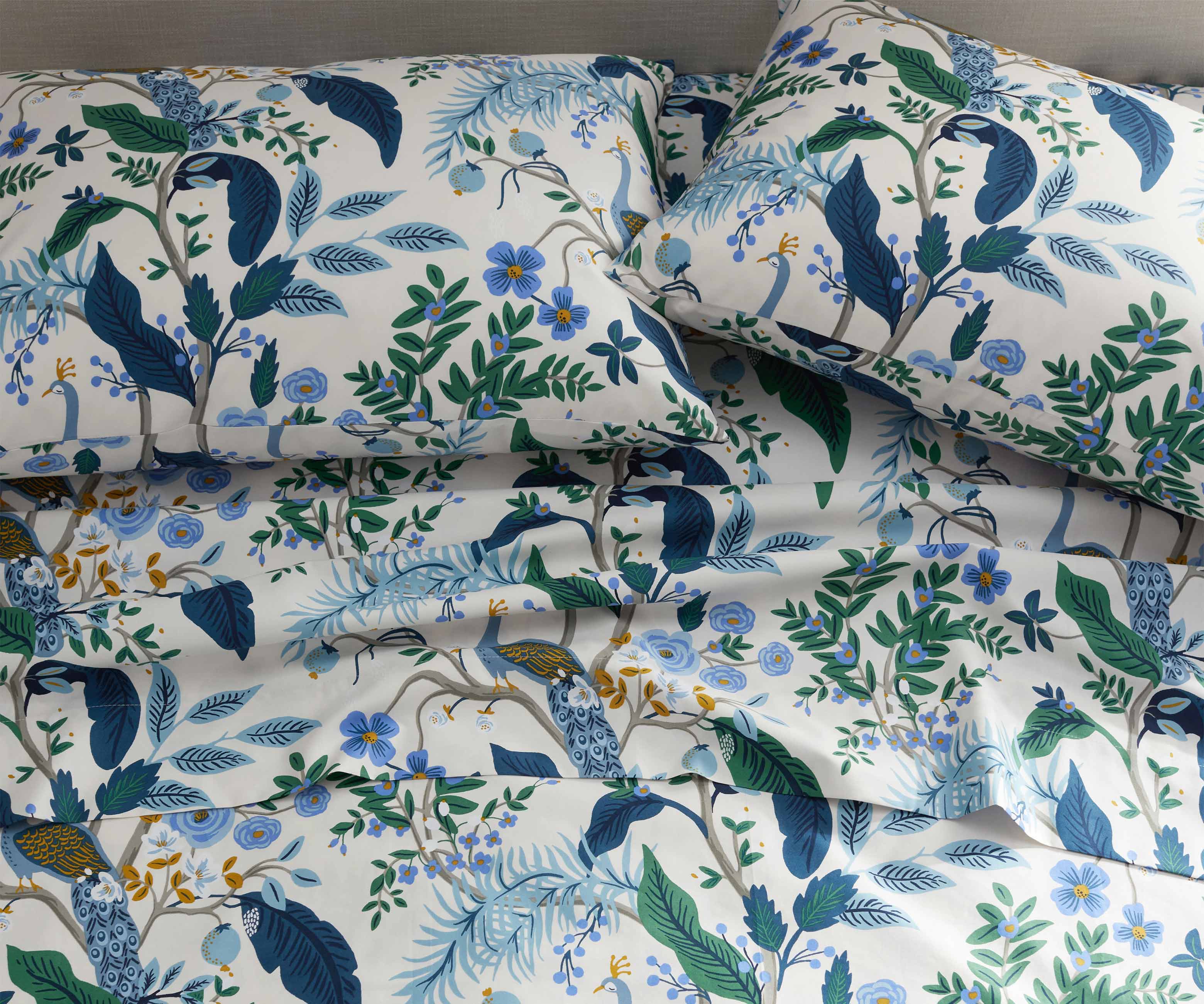 Sateen Sheet Set - Peacock Ivory - Image 3