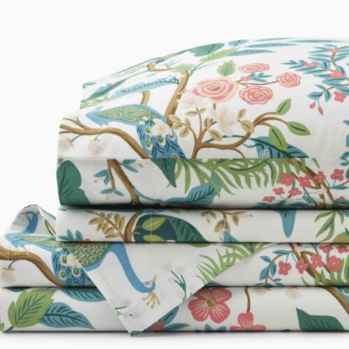 Sateen Sheet Set - Peacock White