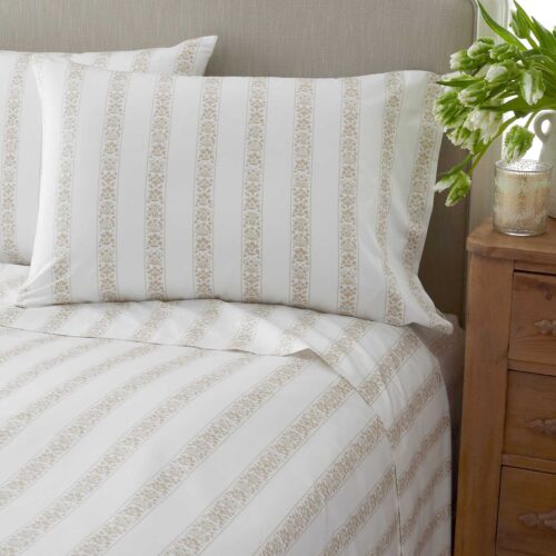 Alternative view of Sateen Sheet Set - Estee Stripe