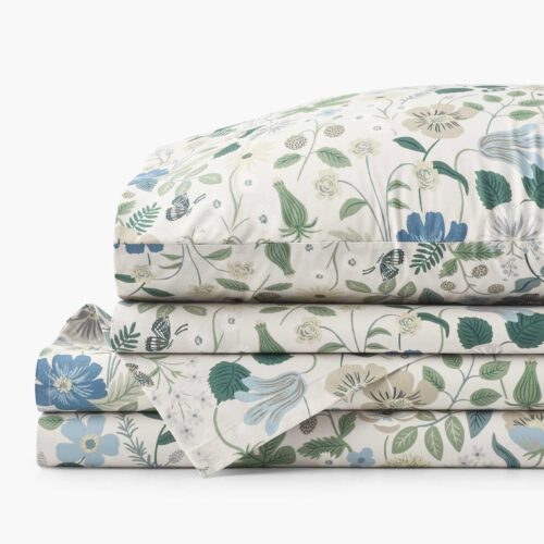 Percale Sheet Set - Strawberry Fields Beige