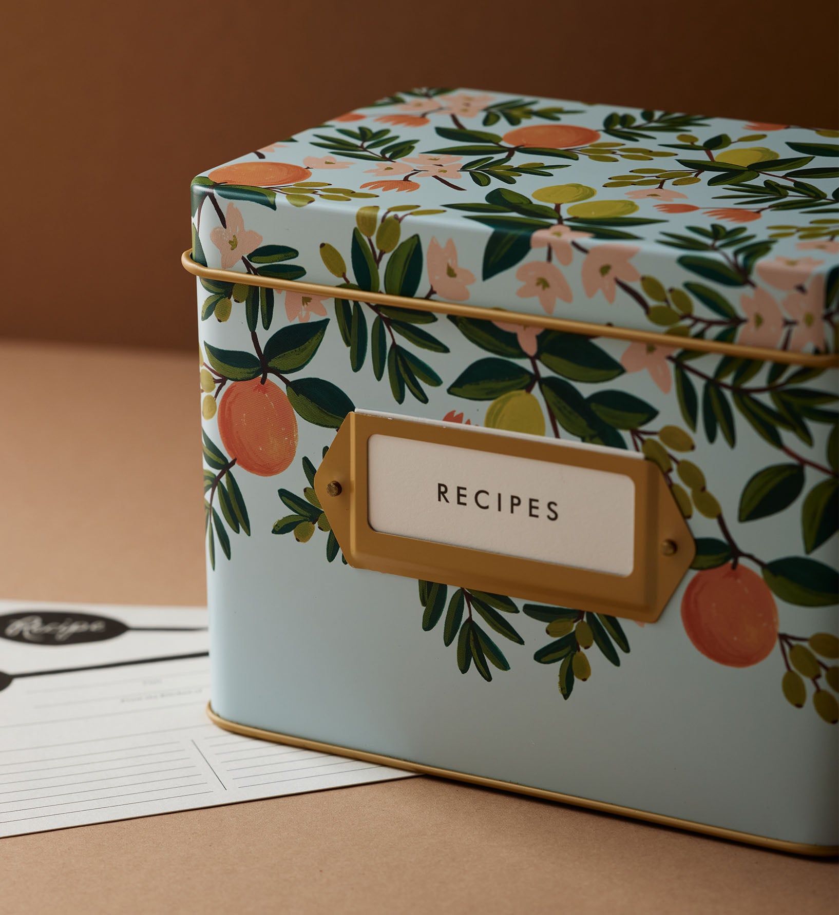 Recipe Tin - Citrus Floral - Image 2