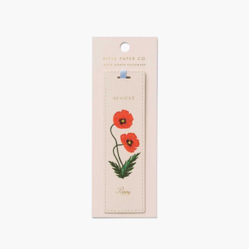 Birth Month Bookmark - August