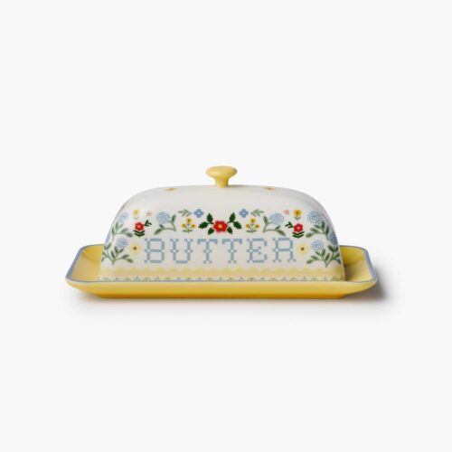 Porcelain Butter Dish - Home Sweet Home