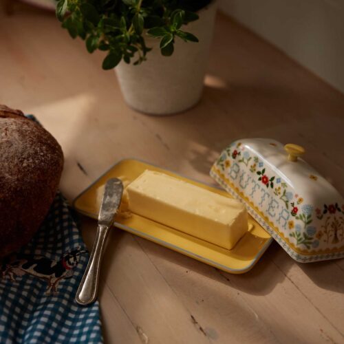 Alternative view of Porcelain Butter Dish - Home Sweet Home