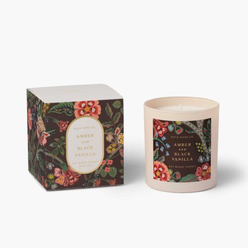 9.5 oz Candle - Amber and Black Vanilla