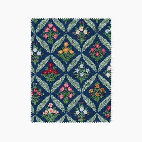 Estee Garden Canvas Fabric - Navy Multi