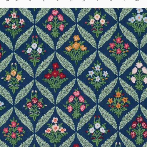 Alternative view of Estee Garden Canvas Fabric - Navy Multi