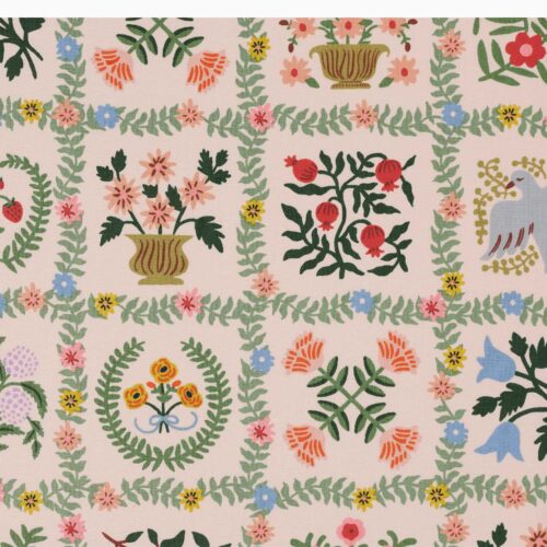 Alternative view of Helena Canvas Fabric - Pink