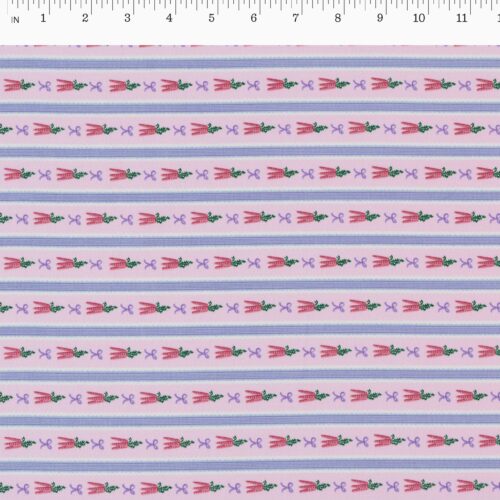 Alternative view of Carrot Patch Cotton Fabric - Lilac