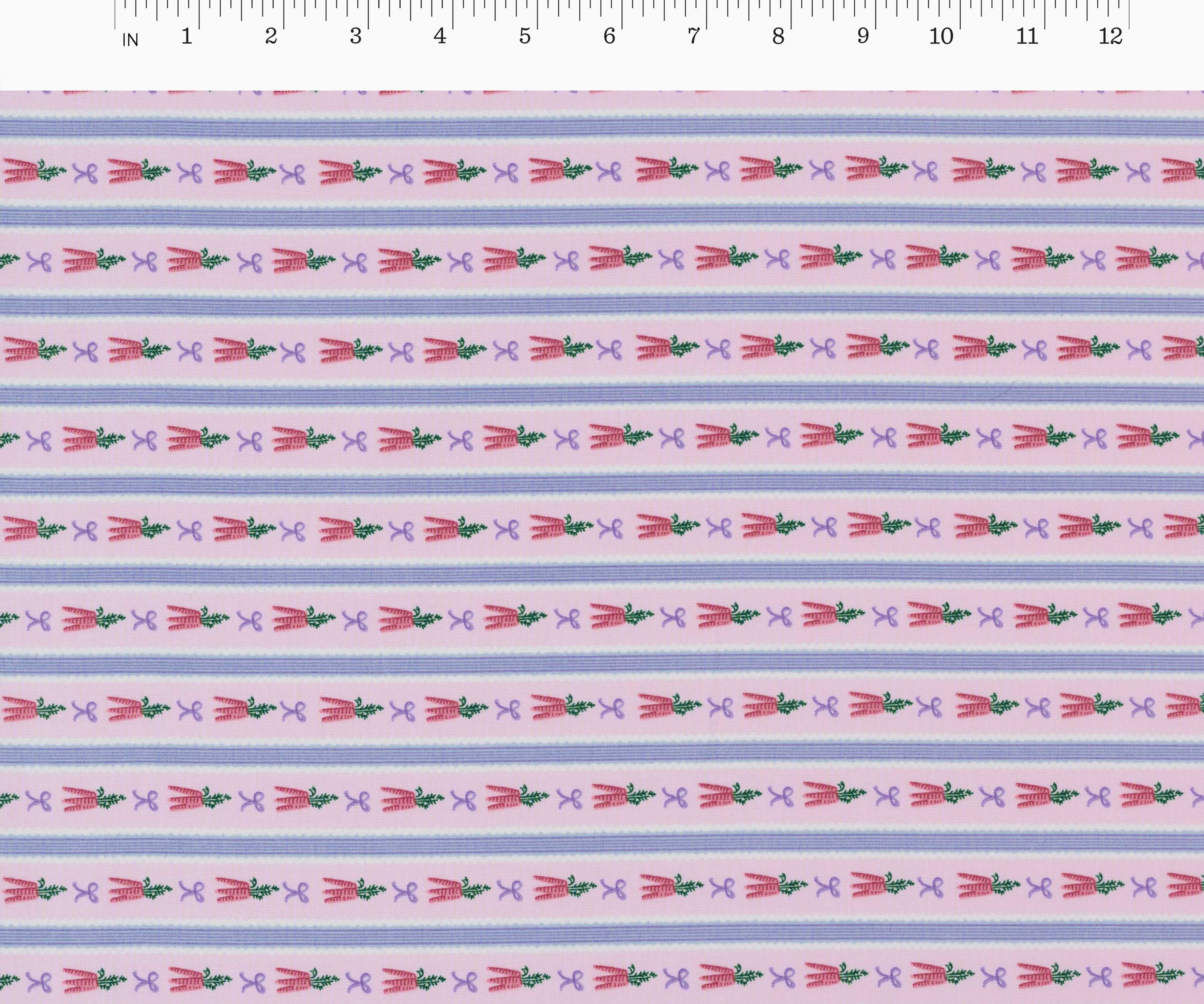 Carrot Patch Cotton Fabric - Lilac - Image 2