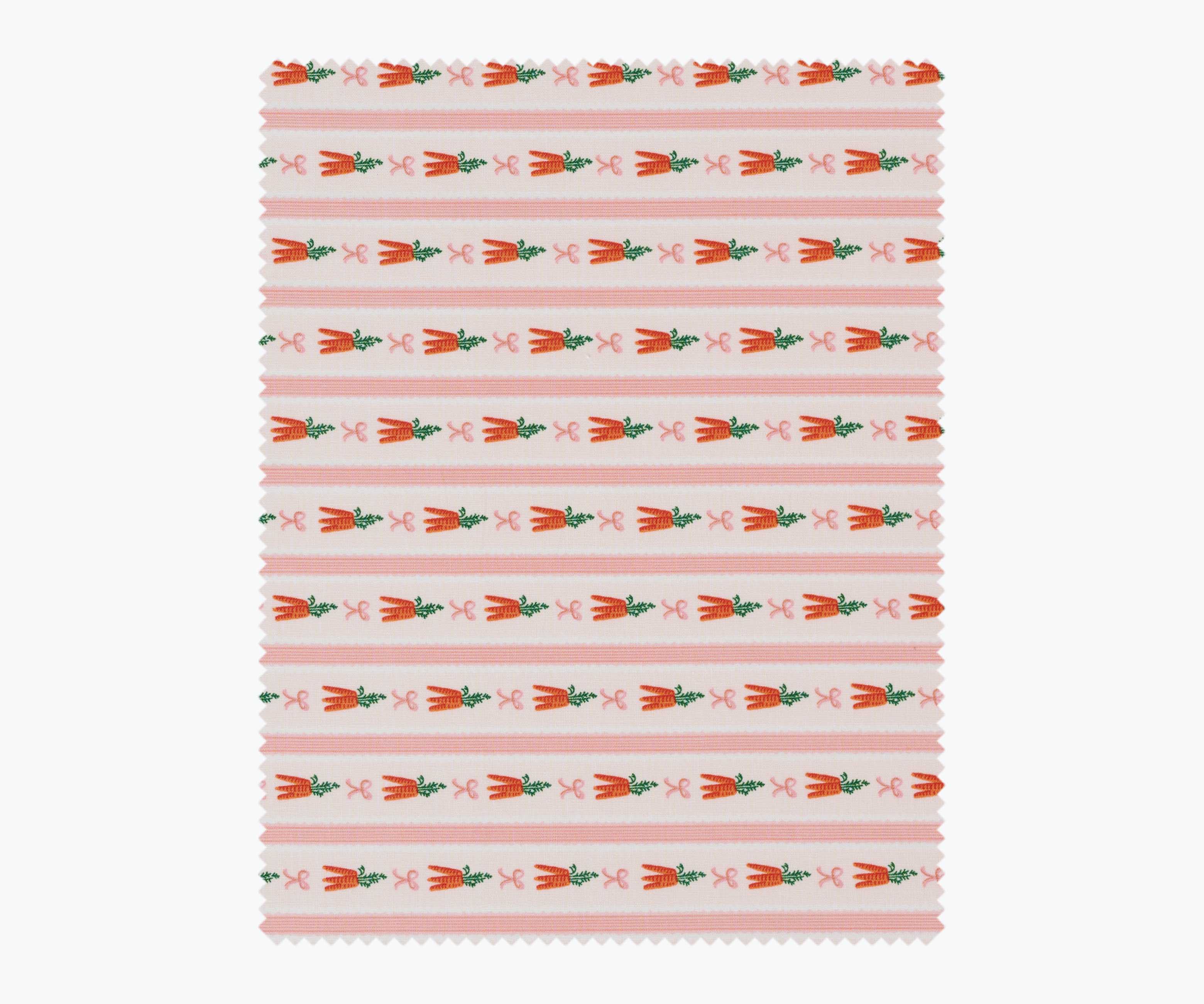 Carrot Patch Cotton Fabric - Blush