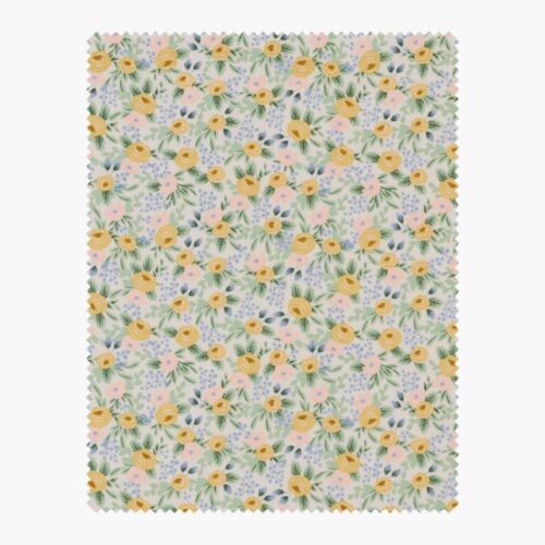 Rosa Cotton Fabric - Cream