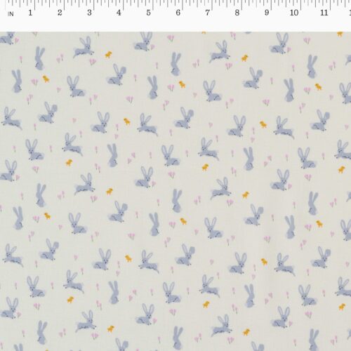 Alternative view of Bunnies Cotton Fabric - Cream
