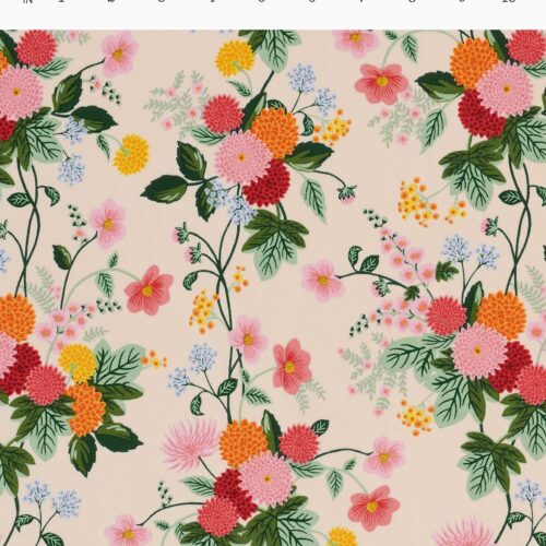 Alternative view of Dahlia Cotton Fabric - Blush