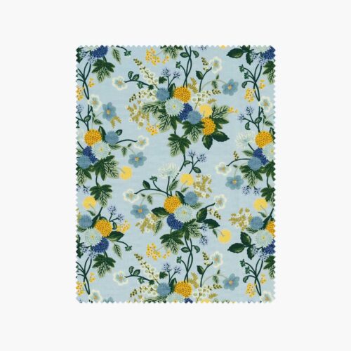 Dahlia Cotton Fabric - Blue