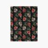 Posy Cotton Fabric - Black