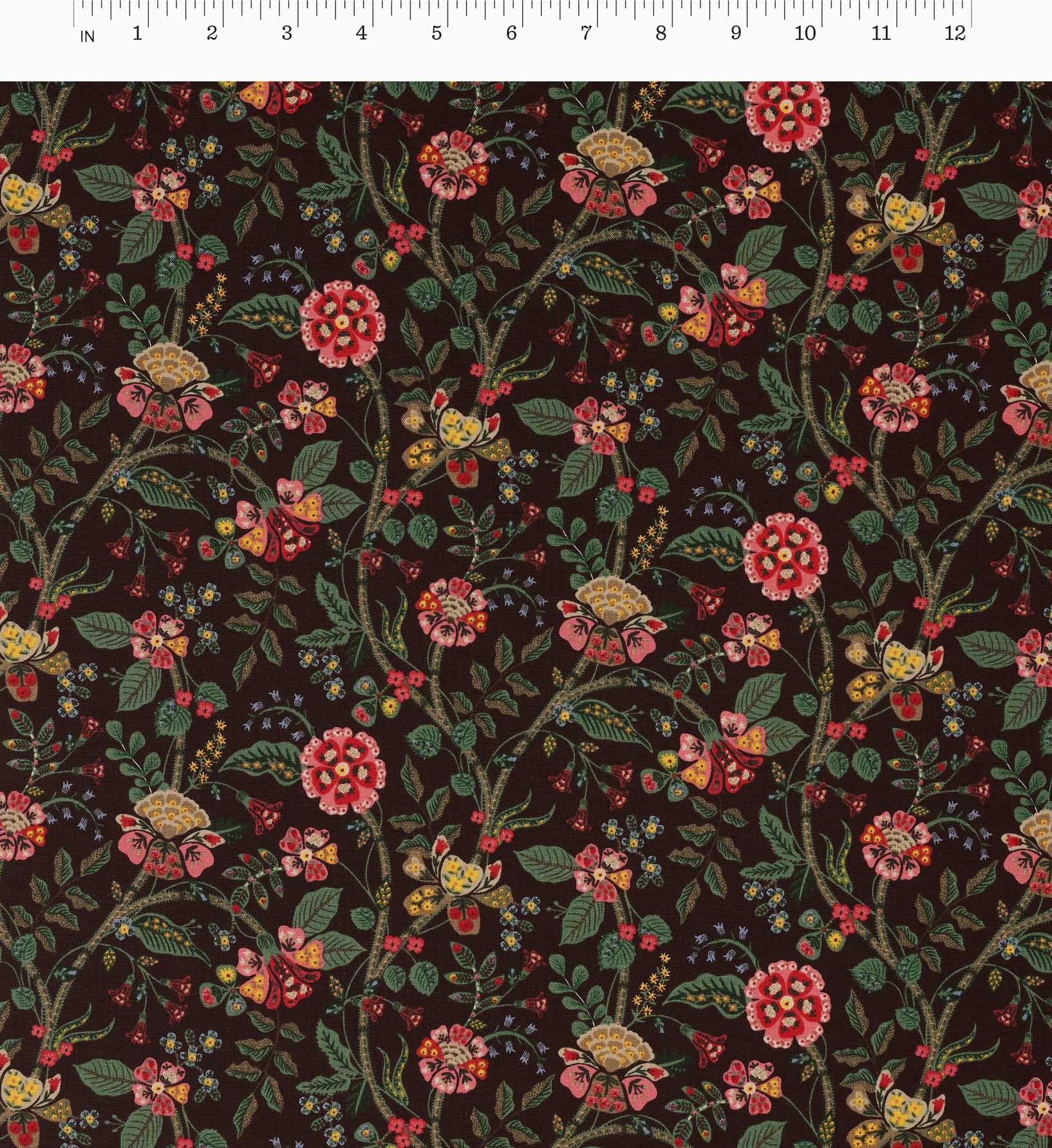 Gracie Cotton Fabric - Cocoa - Image 3