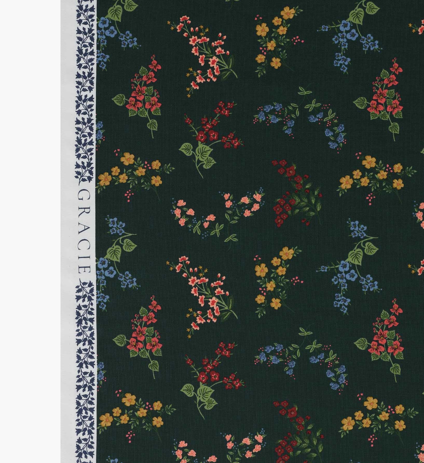 Amelia Cotton Fabric - Evergreen - Image 4