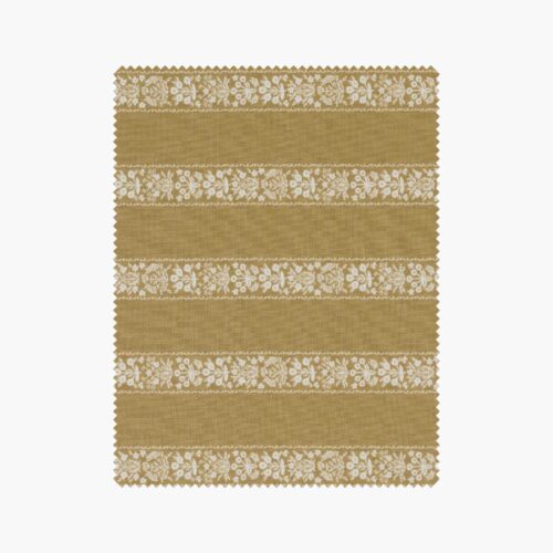 Estee Stripe Cotton Fabric - Orche