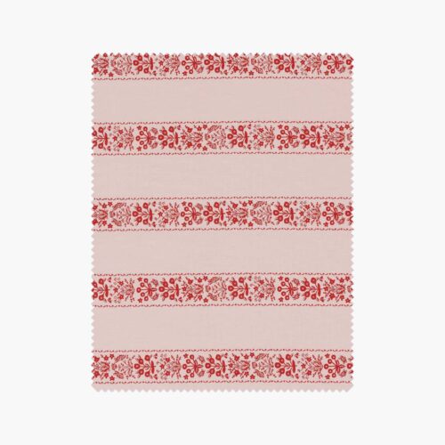 Estee Stripe Cotton Fabric - Pink