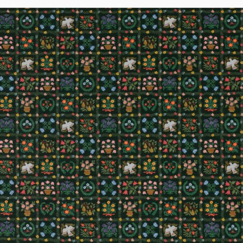 Alternative view of Helena Cotton Fabric - Evergreen