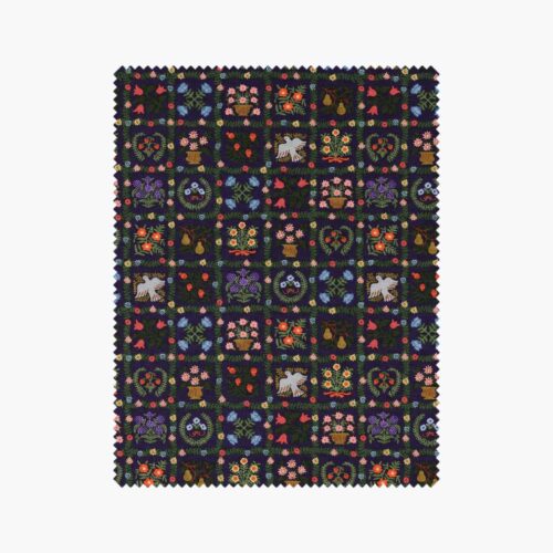 Helena Cotton Fabric - Navy