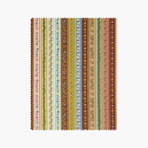 Gemma Cotton Metallic Fabric - Yellow