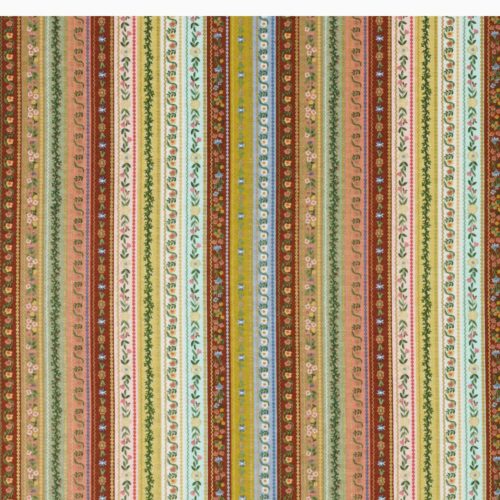 Alternative view of Gemma Cotton Metallic Fabric - Yellow