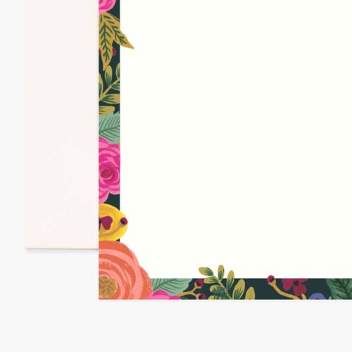 Alternative view of Floral Personalized Stationery  - Juliet Rose