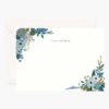 Floral Personalized Stationery  - Garden Party Blue
