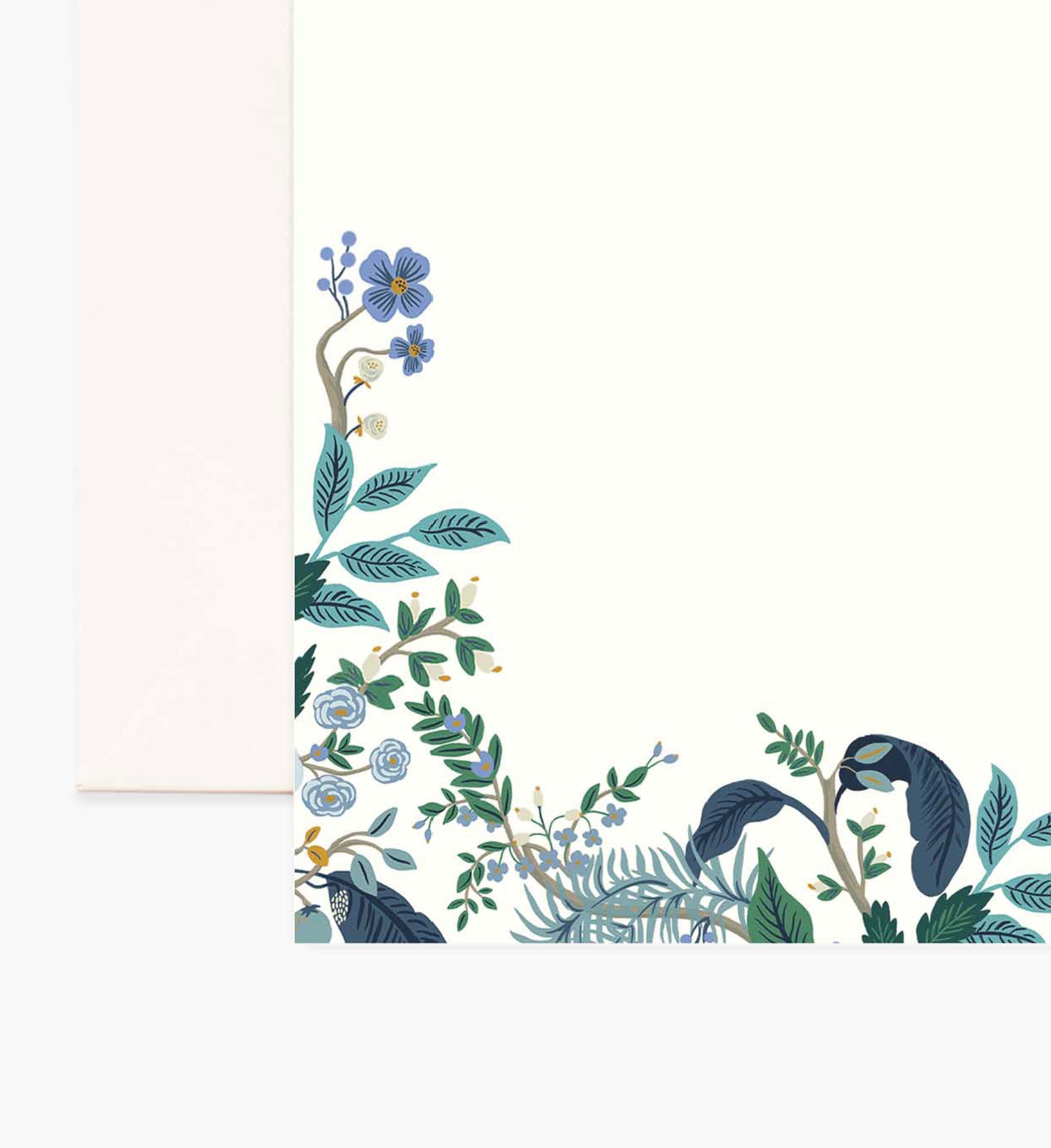 Floral Personalized Stationery - Peacock - Image 2