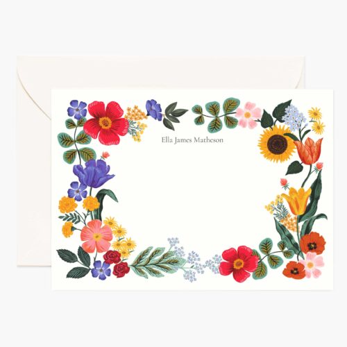 Floral Personalized Stationery  - Blossom