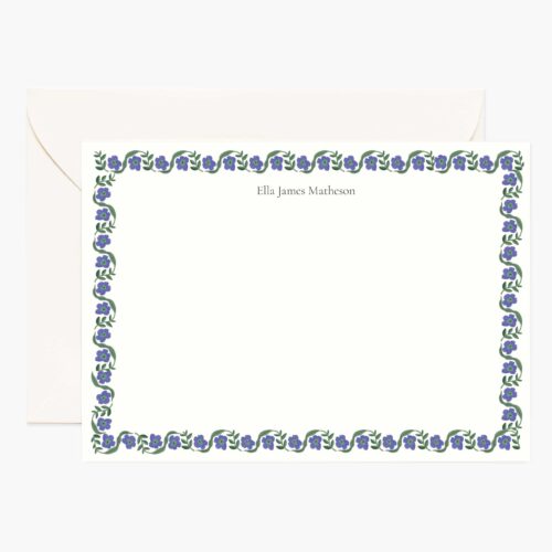Floral Personalized Stationery  - Delphine