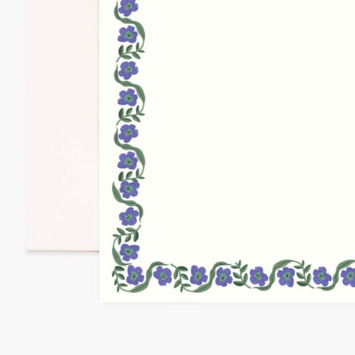 Alternative view of Floral Personalized Stationery  - Delphine