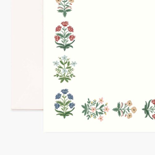 Alternative view of Floral Personalized Stationery  - Mughal Rose