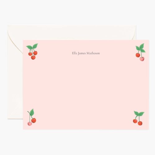 Everyday Personalized Stationery  - Cherries