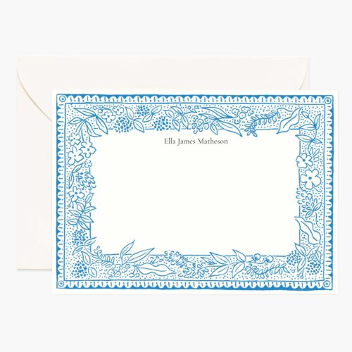 Floral Personalized Stationery  - Delft