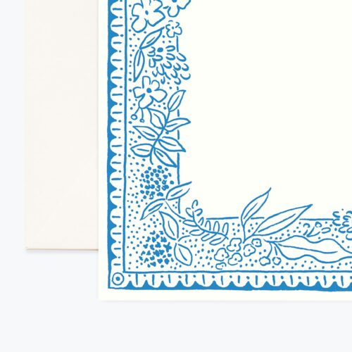 Alternative view of Floral Personalized Stationery  - Delft
