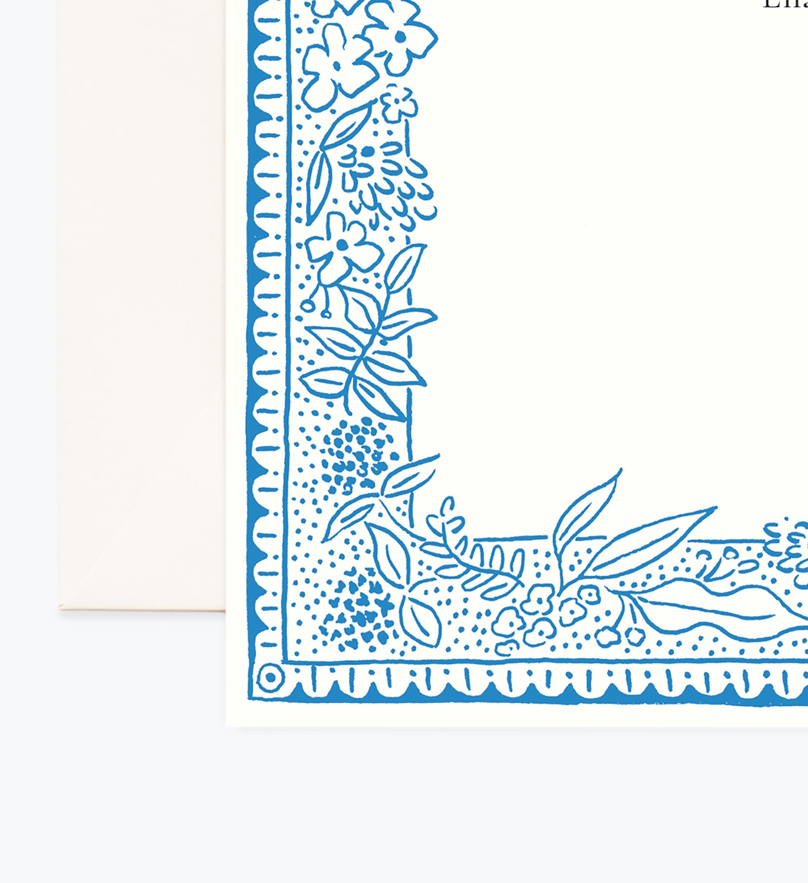 Floral Personalized Stationery - Delft - Image 2