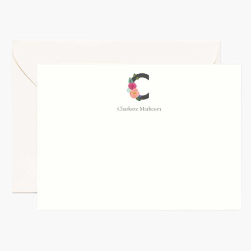 Monogram Personalized Stationery - C