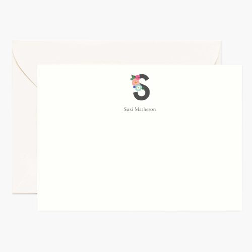 Monogram Personalized Stationery - S