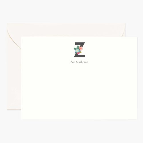 Monogram Personalized Stationery - Z