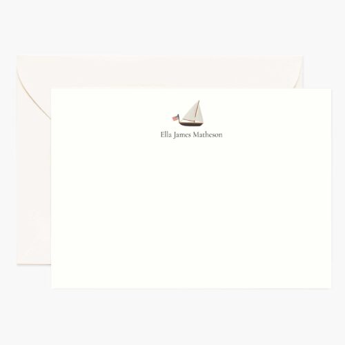 Activities Personalized Stationery  - Sailboat