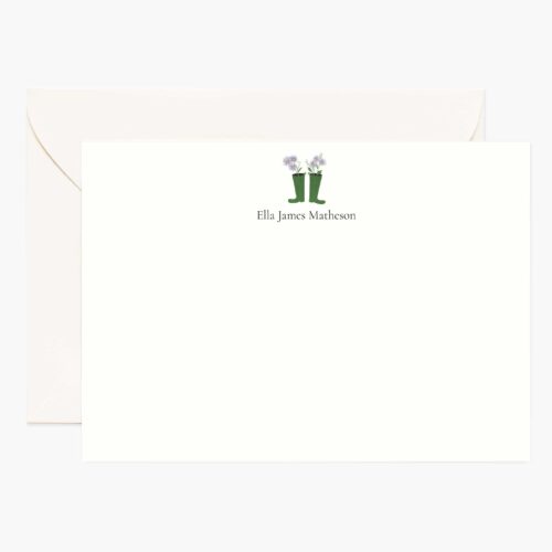 Activities Personalized Stationery  - Garden Boots
