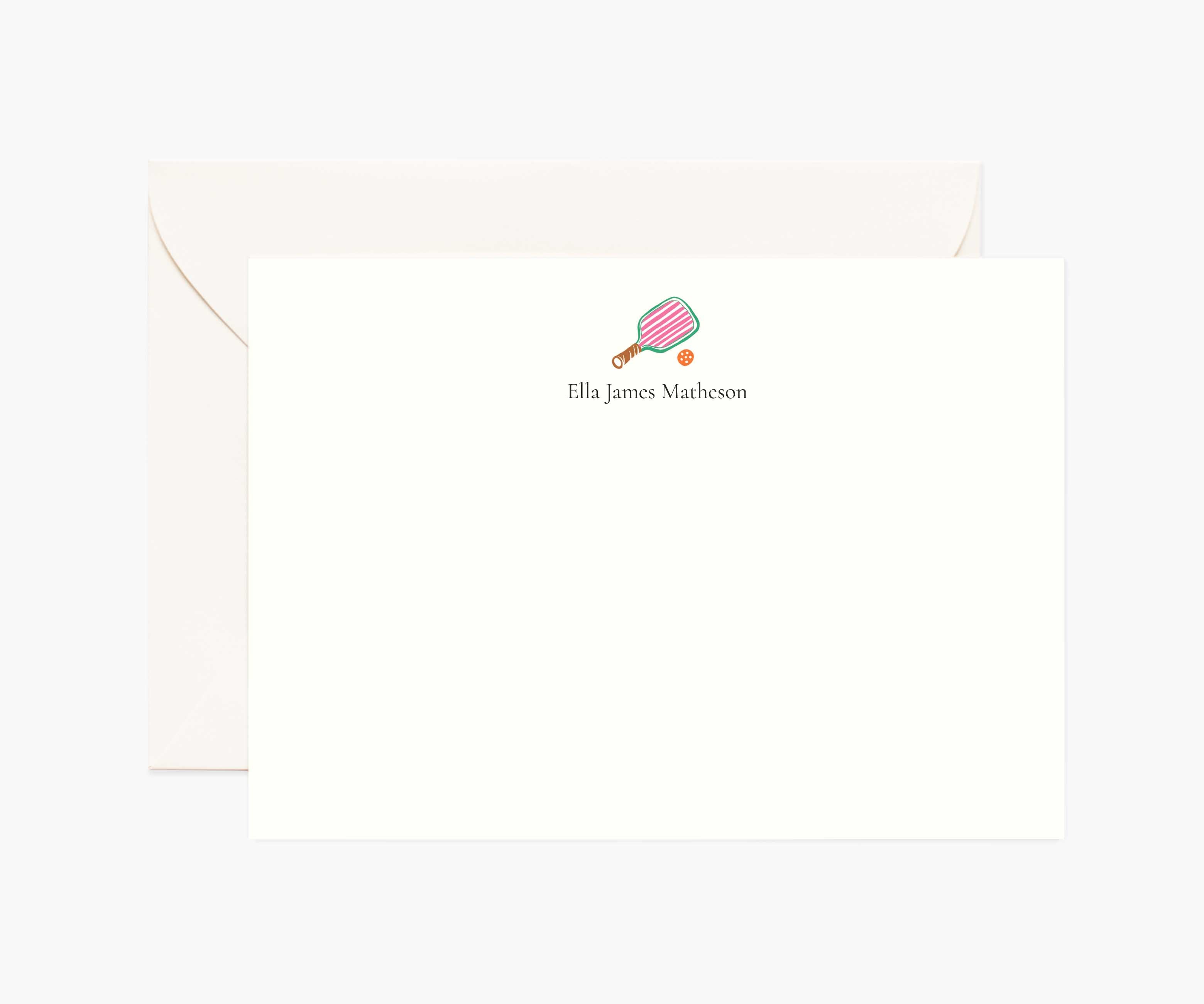 Activities Personalized Stationery - Pickleball