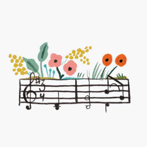 Alternative view of Arts Personalized Stationery  - Music Notes