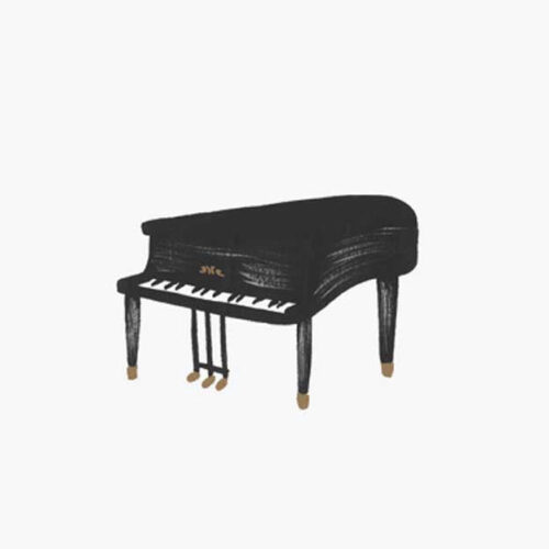 Alternative view of Arts Personalized Stationery  - Piano