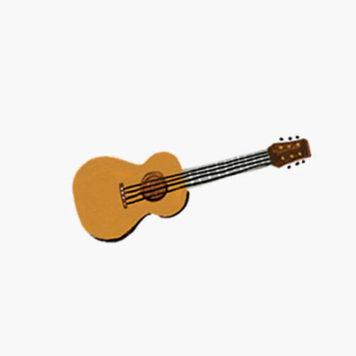 Alternative view of Arts Personalized Stationery  - Guitar