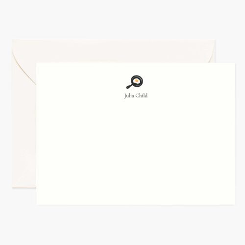 Food & Drink Personalized Stationery - Frying Pan